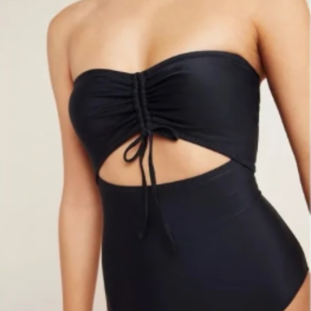 ANTHROPOLOGIE• jamie sweetheart one piece swimsuit Size Small NWT- never worn - Picture 2 of 8